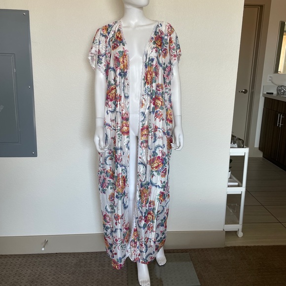 Vintage ILGWU Made in USA Glencraft Lingerie Nightgown Robe Floral Print - Picture 5 of 13